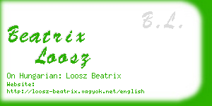 beatrix loosz business card